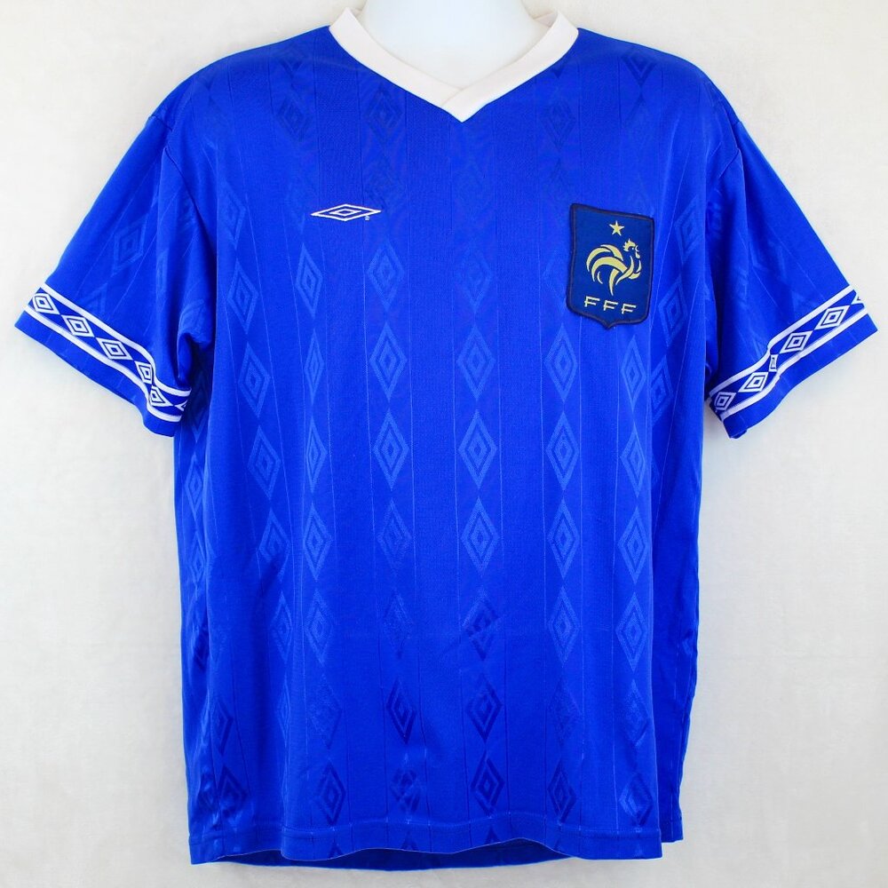 Umbro France FFF National Football Soccer Jersey (L)